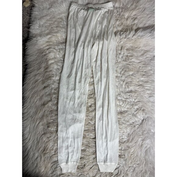 Mary Green Womens 100% Silk Sleep Tights Leggings S - Picture 1 of 8